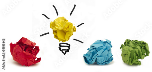 Photo: Idea concept, finding a solution Idea concept, finding a solution