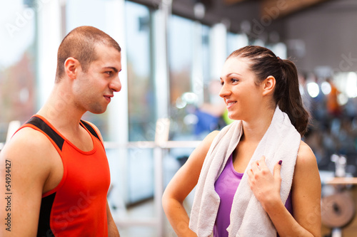 Photo: People in a fitness club People in a fitness club
