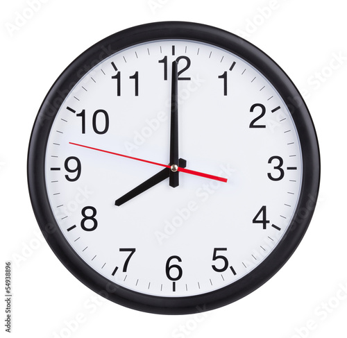 Photo: Eight o'clock on the dial clock Eight o'clock on the dial clock