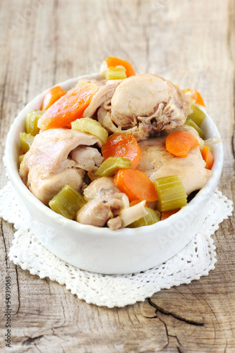 Photo: Rabbit stew with vegetables Rabbit stew with vegetables
