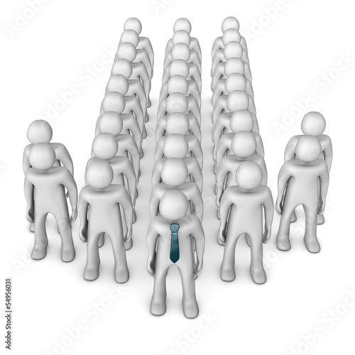 Illustration: Businessman Leader Arrow Businessman Leader Arrow