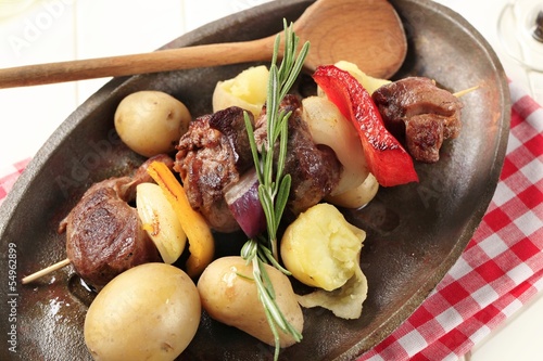 Photo: Beef shish kebab Beef shish kebab
