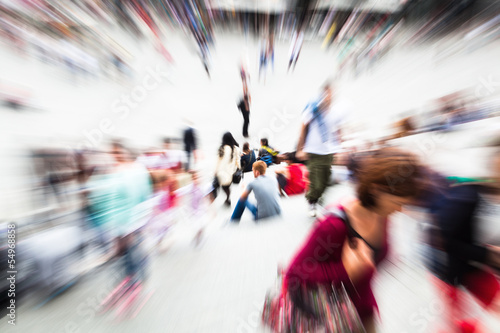 Photo: Menschenmassen mit Zoom-Effekt Menschenmassen mit Zoom-Effekt