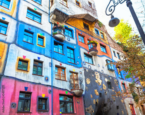 Photo: Hundertwasser Haus in Vienna Hundertwasser Haus in Vienna