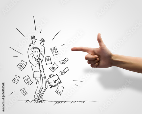Photo: Caricature of businessman Caricature of businessman
