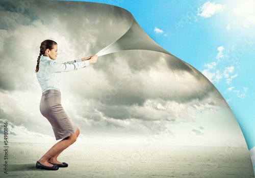 Photo: Woman changing reality Woman changing reality