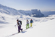 Photo: Italien, Trentino-Alto Adige, Südtirol, Bozen, Seiser Alm, Gruppe von Personen auf Skitour Italien, Trentino-Alto Adige, Südtirol, Bozen, Seiser Alm, Gruppe von Personen auf Skitour
