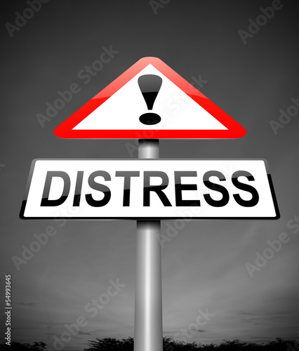 Illustration: Distress concept. Distress concept.