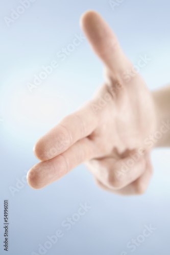 Photo: Hand Geste, Schießen Symbol Hand Geste, Schießen Symbol