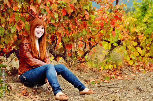 Photo: redhead teen girl in fall time redhead teen girl in fall time