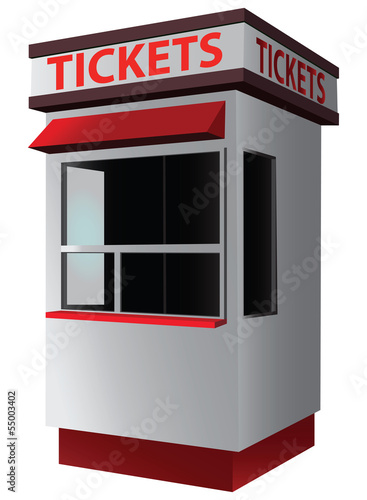 Vector: Ticket booth Ticket booth