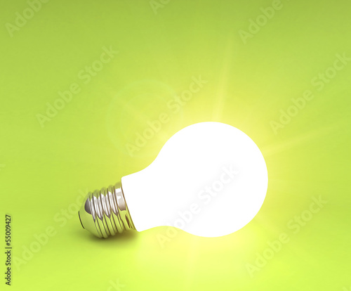 Illustration: Die Glühlampe Die Glühlampe