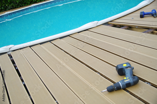 Photo: piscine privée - pose de terrasse piscine privée - pose de terrasse