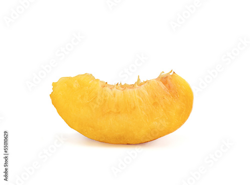 Photo: Slice peaches close-up. Slice peaches close-up.