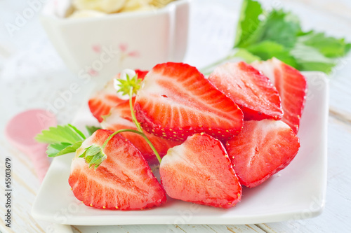 Photo: strawberry and banana strawberry and banana