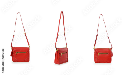 Photo: Elegant woman bag isolated on white Elegant woman bag isolated on white