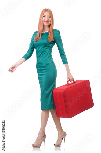 Photo: Young woman preparing for vacation Young woman preparing for vacation