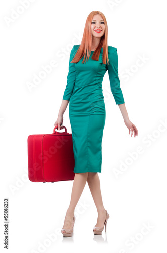 Photo: Young woman preparing for vacation Young woman preparing for vacation