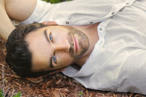 Photo: Beautiful man face Beautiful man face