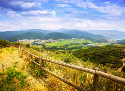 Photo: View of Pyrenees mountains valley View of Pyrenees mountains valley