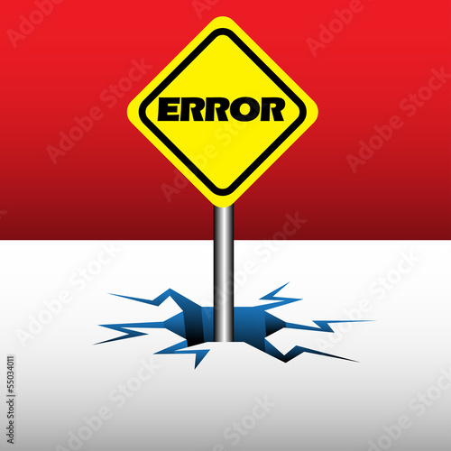 Vector: Error plate Error plate