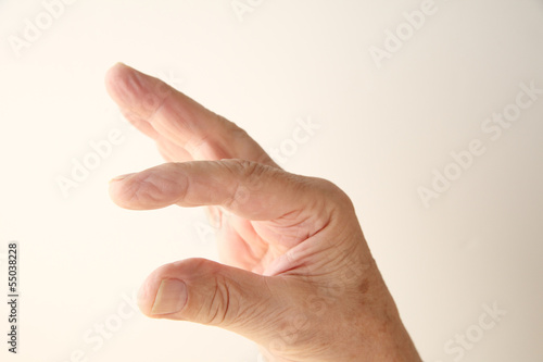 Photo: fingers show a size measurement fingers show a size measurement