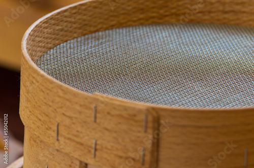 Photo: wooden sieve wooden sieve