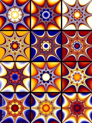 Illustration: fractal çiçek fractal çiçek