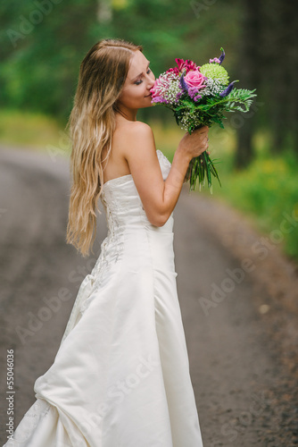 Photo: a beautiful bride in her wedding dress a beautiful bride in her wedding dress