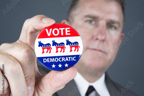 Photo: Democratic badge Democratic badge
