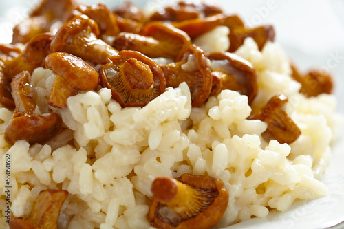 Photo: Risotto with chanterelles Risotto with chanterelles