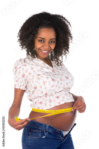 Photo: Measuring pregnant belly Measuring pregnant belly