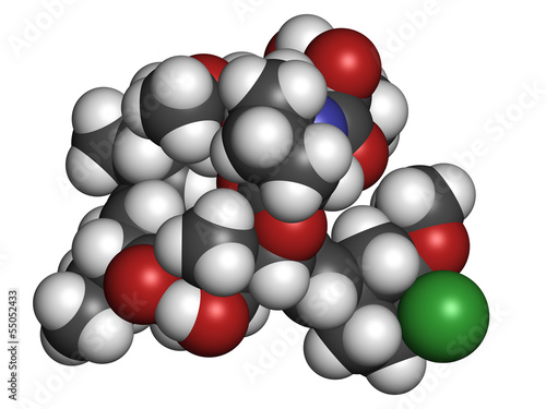 Illustration: pimecrolimus eczema (atopic dermatitis) drug, chemical structure pimecrolimus eczema (atopic dermatitis) drug, chemical structure