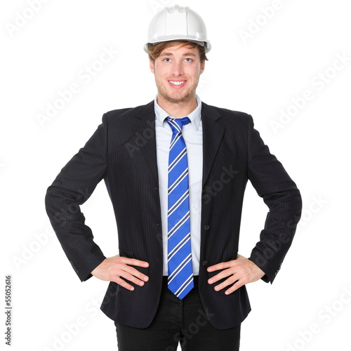 Photo: Engineer or architect business man in suit Engineer or architect business man in suit