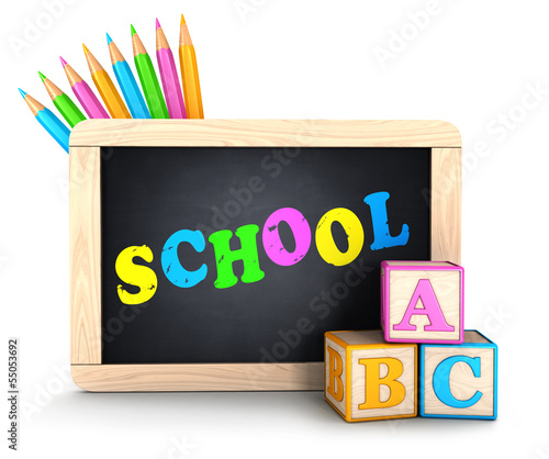 Photo: 3d school concept 3d school concept