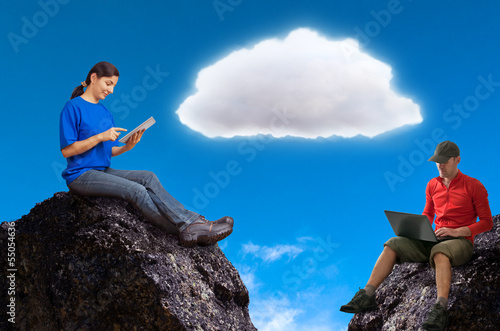 Photo: cloud computing cloud computing