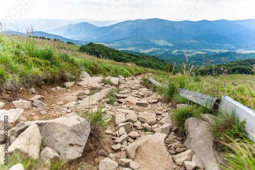Photo: Bieszczady mountains, Poland View of Tarnica trail Bieszczady mountains, Poland View of Tarnica trail