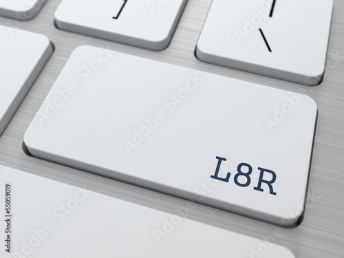 Illustration: L8R. Internet Concept. L8R. Internet Concept.