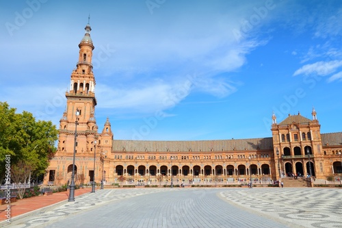 Photo: Seville, Spain - Plaza de Espana Seville, Spain - Plaza de Espana
