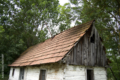 Photo: Old cabin in the woods Old cabin in the woods