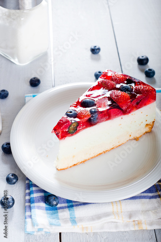 Photo: Diet light dessert with fresh fruits and jelly Diet light dessert with fresh fruits and jelly