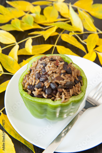 Photo: Thanksgiving Stuffed Green Pepper Thanksgiving Stuffed Green Pepper