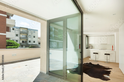 Photo: interior new house, view of the veranda from inside interior new house, view of the veranda from inside
