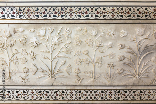 Photo: Taj Mahal, detail from the wall Taj Mahal, detail from the wall