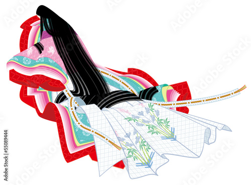 Illustration: 十二単 十二単