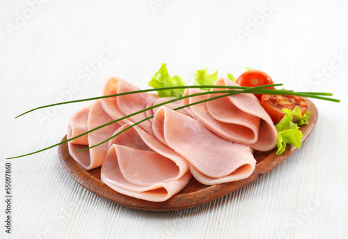 Photo: ham on plate ham on plate