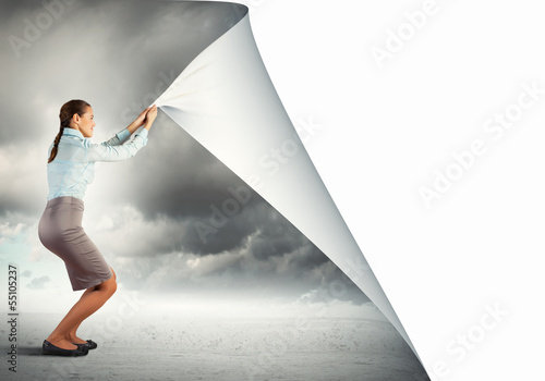 Photo: Woman changing reality Woman changing reality
