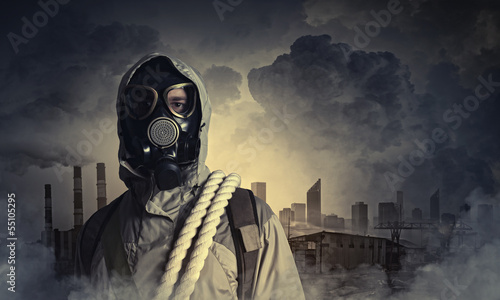 Photo: Stalker in gas mask Stalker in gas mask