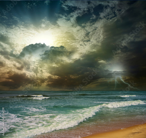 Photo: Folly Beach Ocean Sunset Folly Beach Ocean Sunset