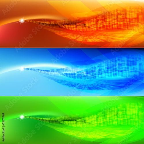 Vector: Colored wave Colored wave